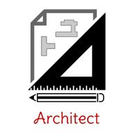 Black and white architect icon N2