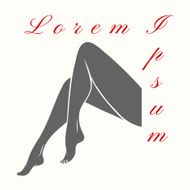 Woman legs logo N2