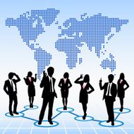 Global human resources concept