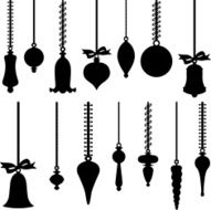 Christmas Ornament silhouettes
