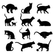Cats Silhouettes N3