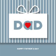 Vector Happy Fathers Day celebration card