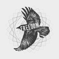 Sketch of a raven