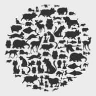 animal circle pattern