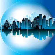 Cityscape silhouette (vector)