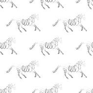 Horses seamless pattern N2