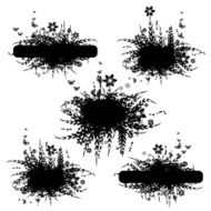 Nature frame silhouette place for your text