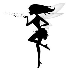 Silhouette of a fairy N2