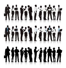 Vector of Multi-ethnic Business people