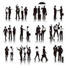 Vector of Business People in Different Actions