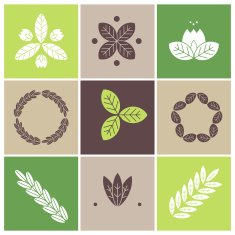 Floral abstract minimalist signs N2