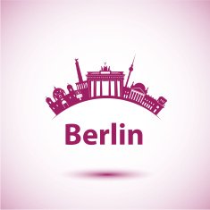 Vector silhouette of Berlin