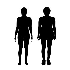 Vector silhouette of a couple N133