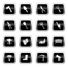 Supergloss Black Icons - Lawn & Garden