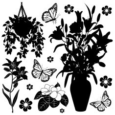 houseplants design elements