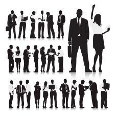 Business People Silhouette Collection N2 free image download