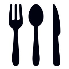 Fork spoon and knife - VECTOR