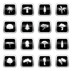 Supergloss Black Icons - Trees