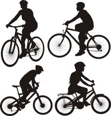 bicycle cyclist - icon N2