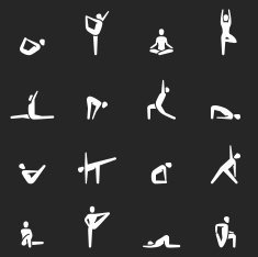 Yoga Icons - White Series