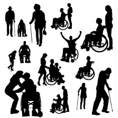 Vector Silhouette Of People N455