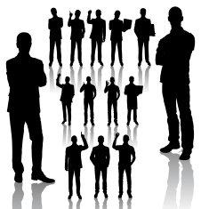 business man silhouettes N2