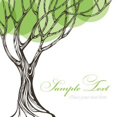 Paper tree vector illustration N3