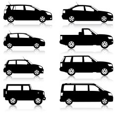 Car Silhouettes set