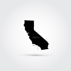 Map of the U S state California