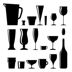 Drink glasses set