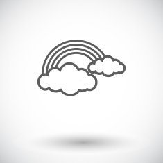 Rainbow single icon