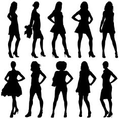 Fashionable Women Silhouettes N2