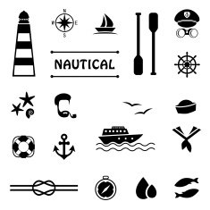 vector nautical icons