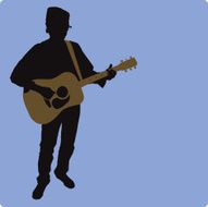 Acoustic Guitarist (vector illustration)