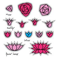 Flower Icon Set N6