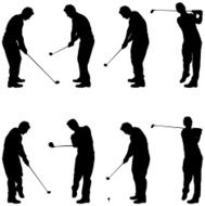 Amateur golfer full swing sequence