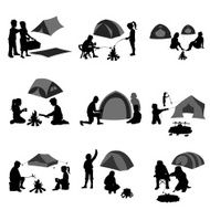 Campers at campsite