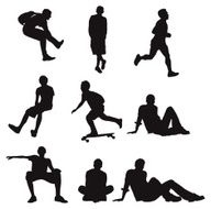 Assorted shapes of people N2