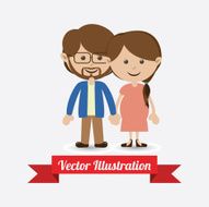 People design over white background vector illustration N8