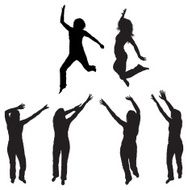 Silhouette Of Dancing Woman