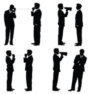 Business concept communication businessmen communicating