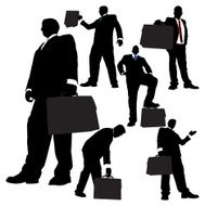 Towering Briefcase Businessmen Series