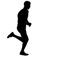 Running black silhouettes N2
