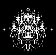 Crystal Chandelier Silhouette
