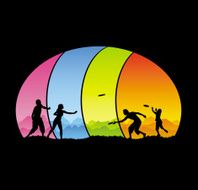 Beautiful frisbee game