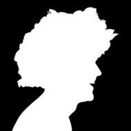 Vector silhouette of a man N290