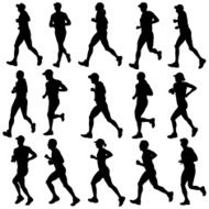 Running silhouettes N3