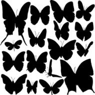 Butterfly Silhouette Set