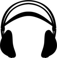 Simple Headphone Silhouette N2