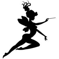 Magical Fairy Silhouette